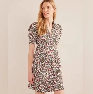 Boden Dandelion Paisley Button Jersey Mini Tea Dress Size 2R